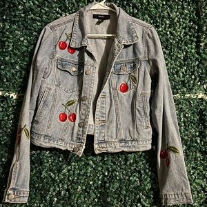 Cherry Jean Jacket